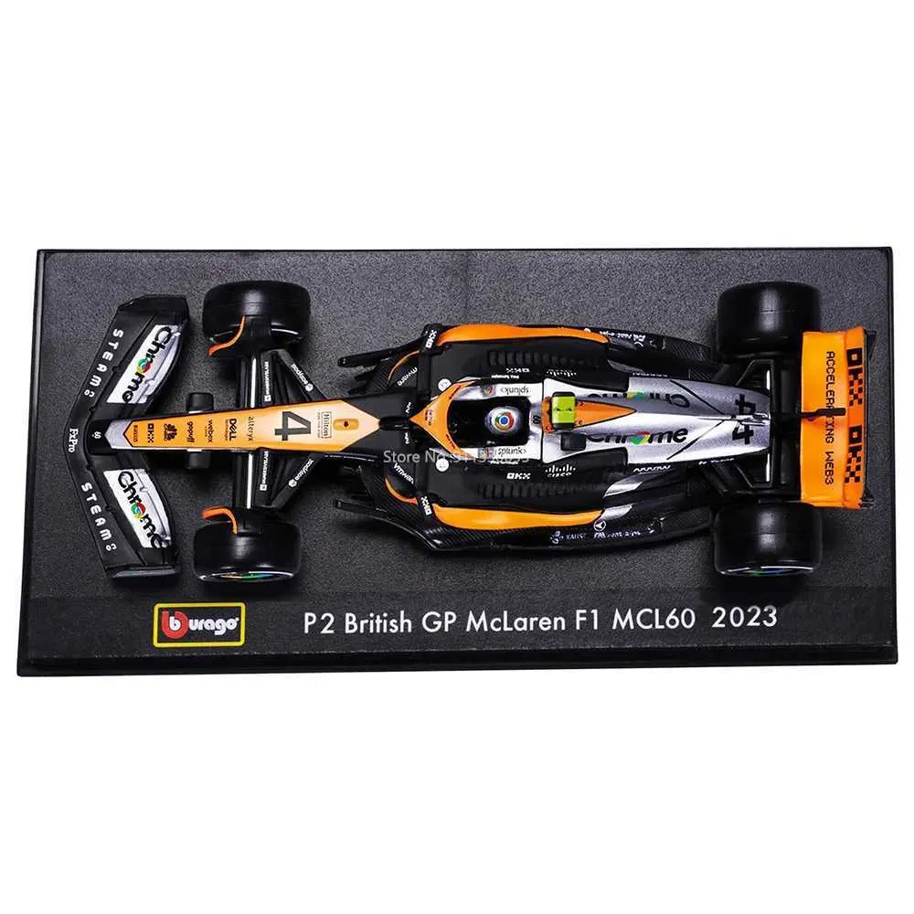 1/24 Scale MCL60 F1 Car Die-Cast Model - Lando Norris & Oscar Piastri British GP Edition, Alloy Collectible - View #8