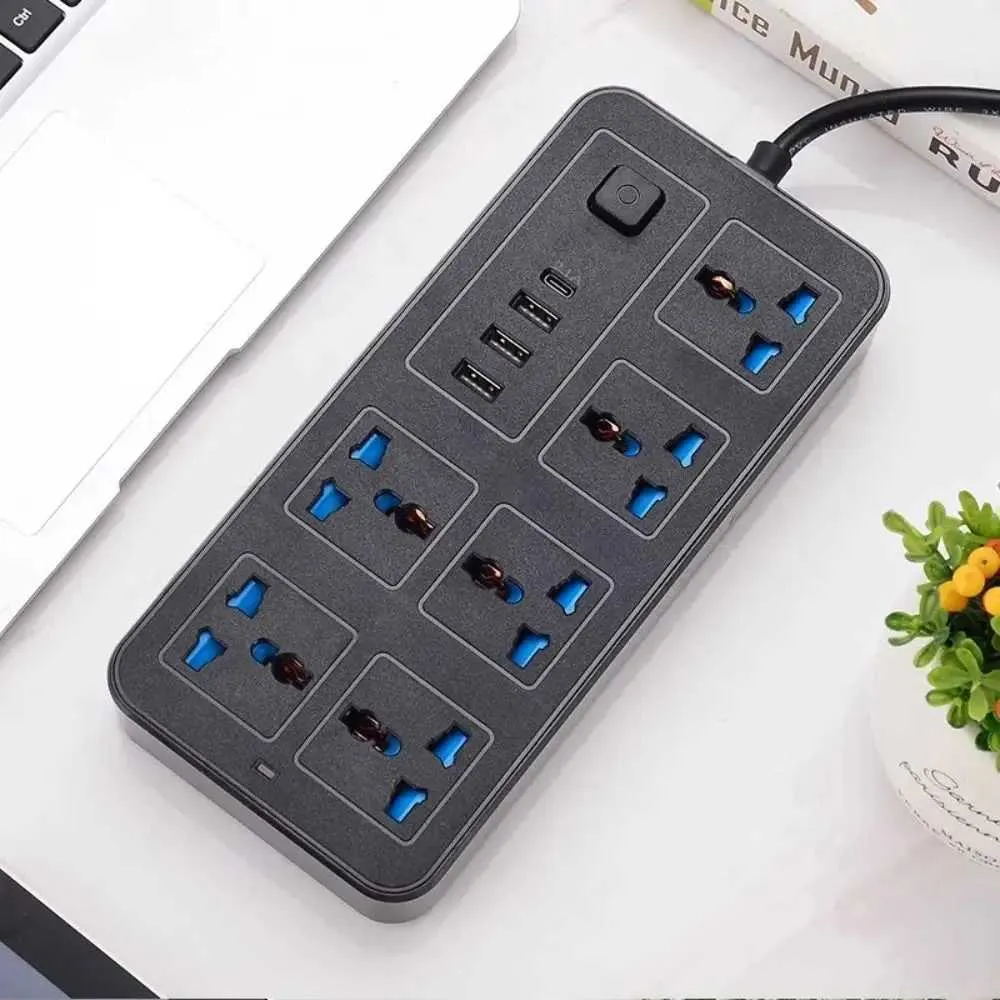 DHgate.com:6 Sockets 3 USB Smart Power Strip Y240701YKXP, Multipoint ...