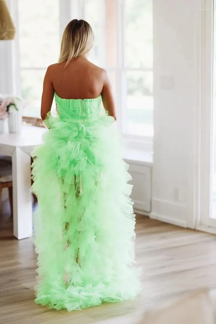 Neon Green Floor-Length Party Dress with Ruffled Trim and Sweetheart Neckline from Dhgate Basic & Casual Dresses - price 168.46 Neon Green Floor-Length Party Dress with Ruffled Trim and Sweetheart Neckline from Dhgate Basic & Casual Dresses - price 168.46