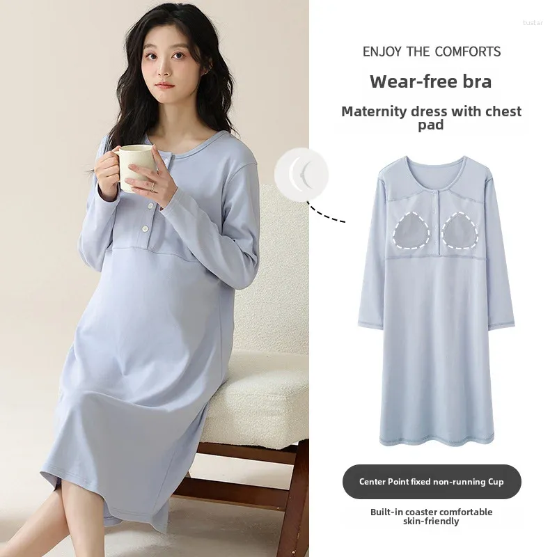 New summer postpartum home pregnant women cotton breastfeeding suit New summer postpartum home pregnant women cotton breastfeeding suit