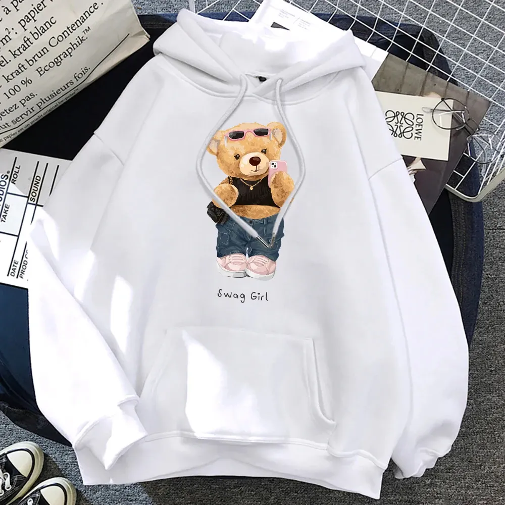 Felpe Con Cappuccio Teddy Bear Selfie Swag Girl: Felpa Harajuku Ampia E  Traspirante Donna Da 9,58 € | DHgate, image size:1000x1000