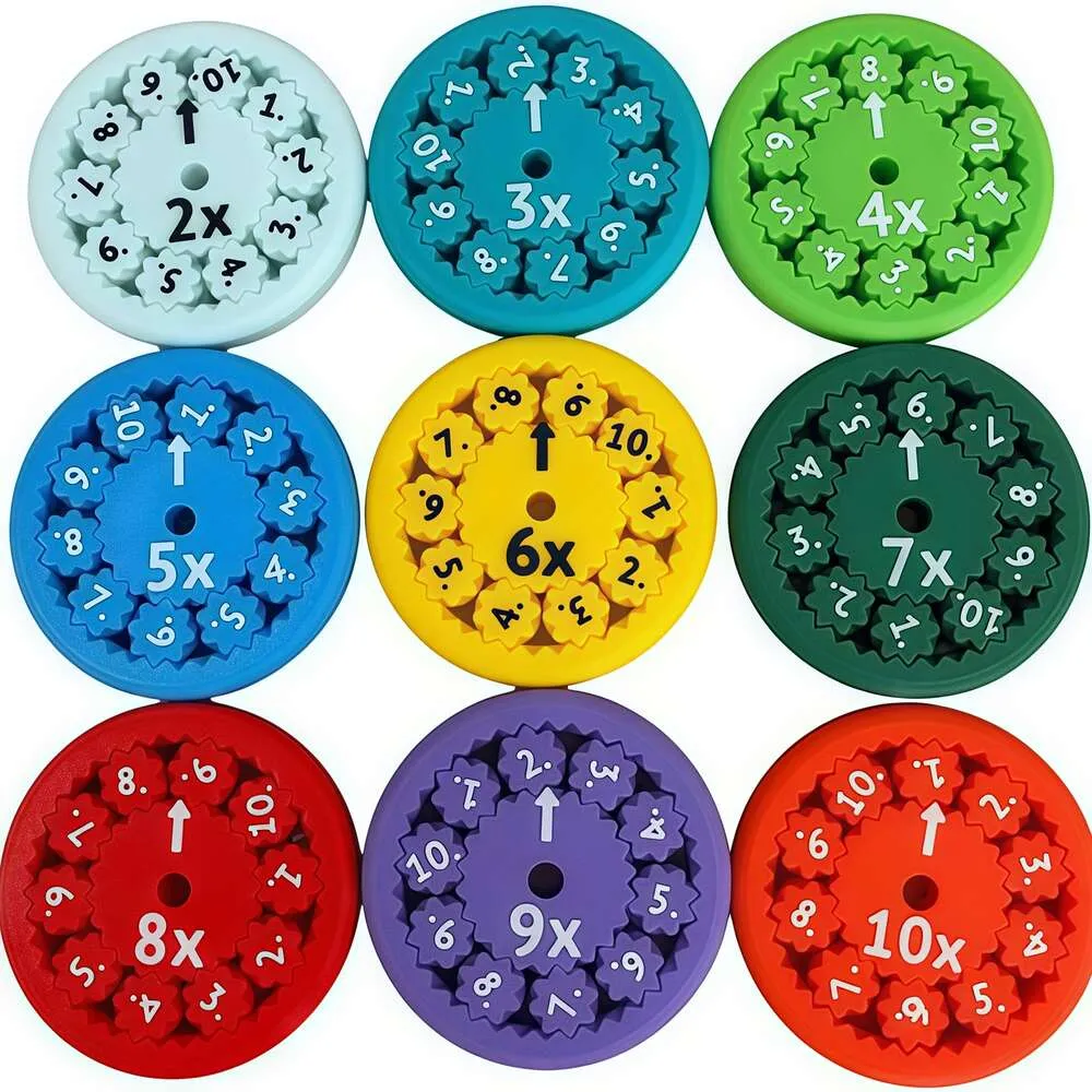 Math Fidget Spinners For Kids: 1 9 & 2 10 Number Operations, Addition ...