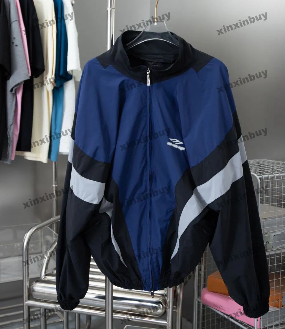 Men's Sports Designer Jacket: Jacquard Fabric Shoulder Tracksuit, Long  Sleeve, Red/Green/Blue, M-3XL