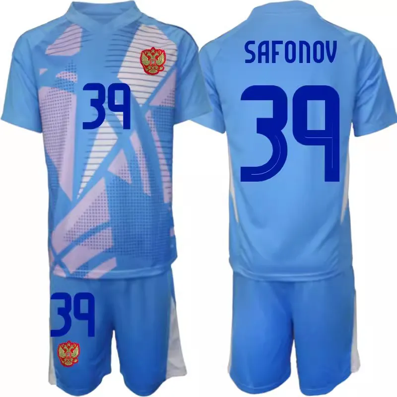 Économisez gros sur les achats en gros de Jersey De Football Russie Goalie  Long Sleeve Soccer Andrey Lunyov Jerseys Set Russia Goalkeeper Yury Dyupin 
