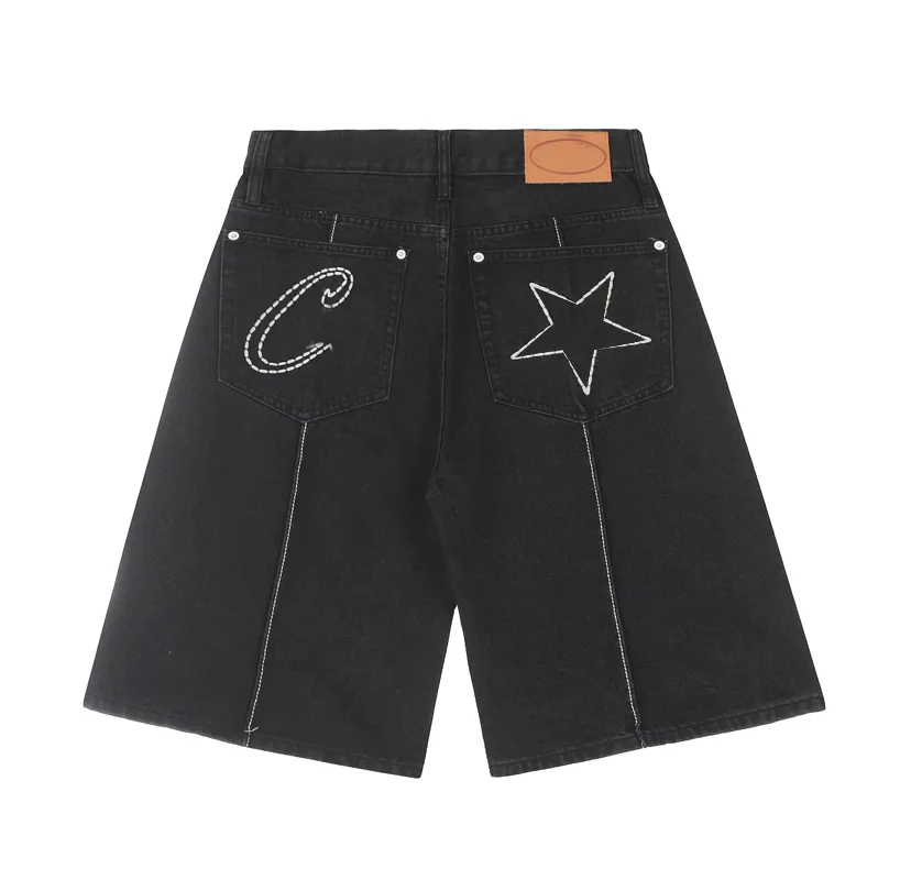 パンツ wtaps 24ss mils 2301 shorts denim black WTAPS: Black MILS2301 Denim Shorts | SSENSE