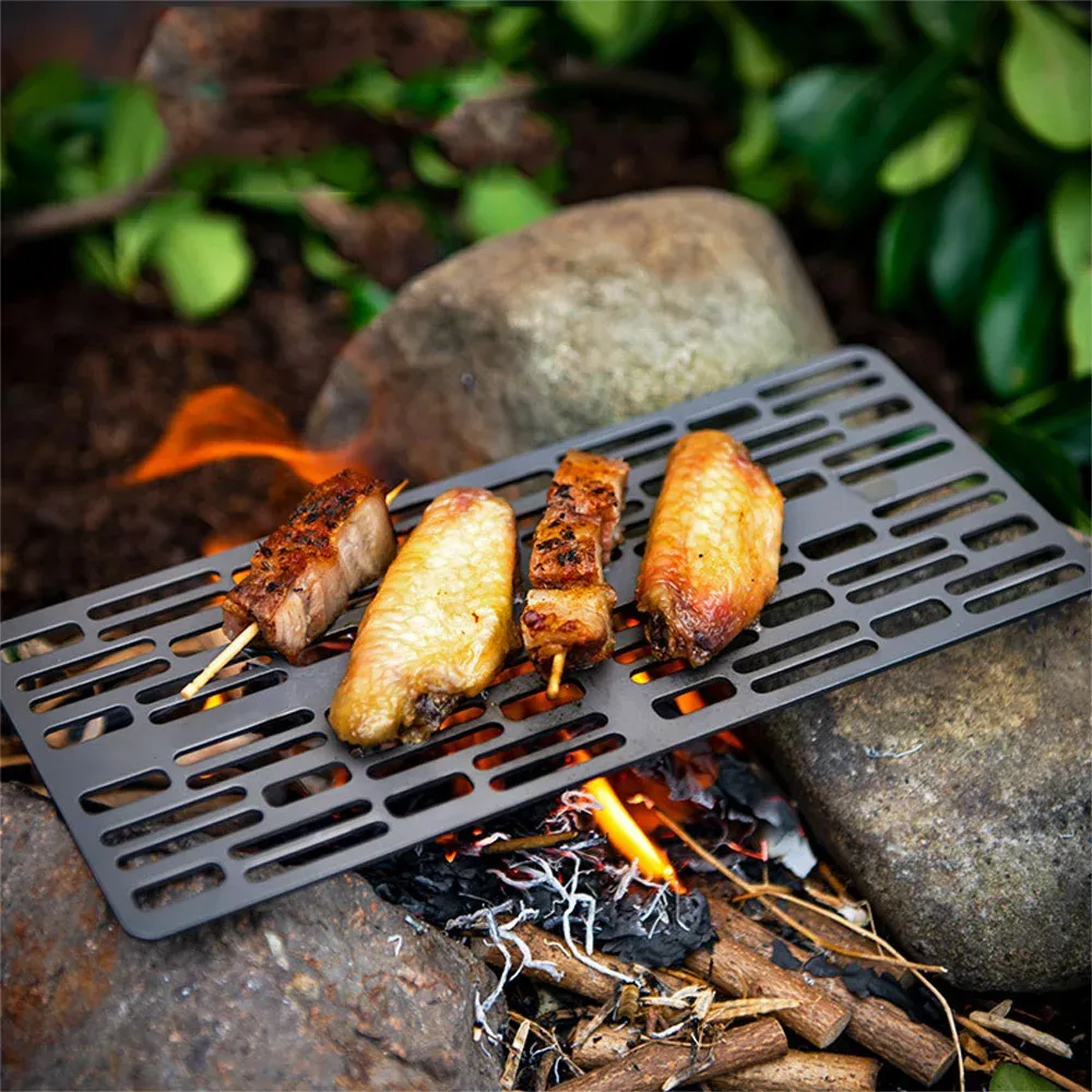 TiTo Titan Grillzange – Klein, Grau, Aus Reinem Titan, Für Grillen & Outdoor