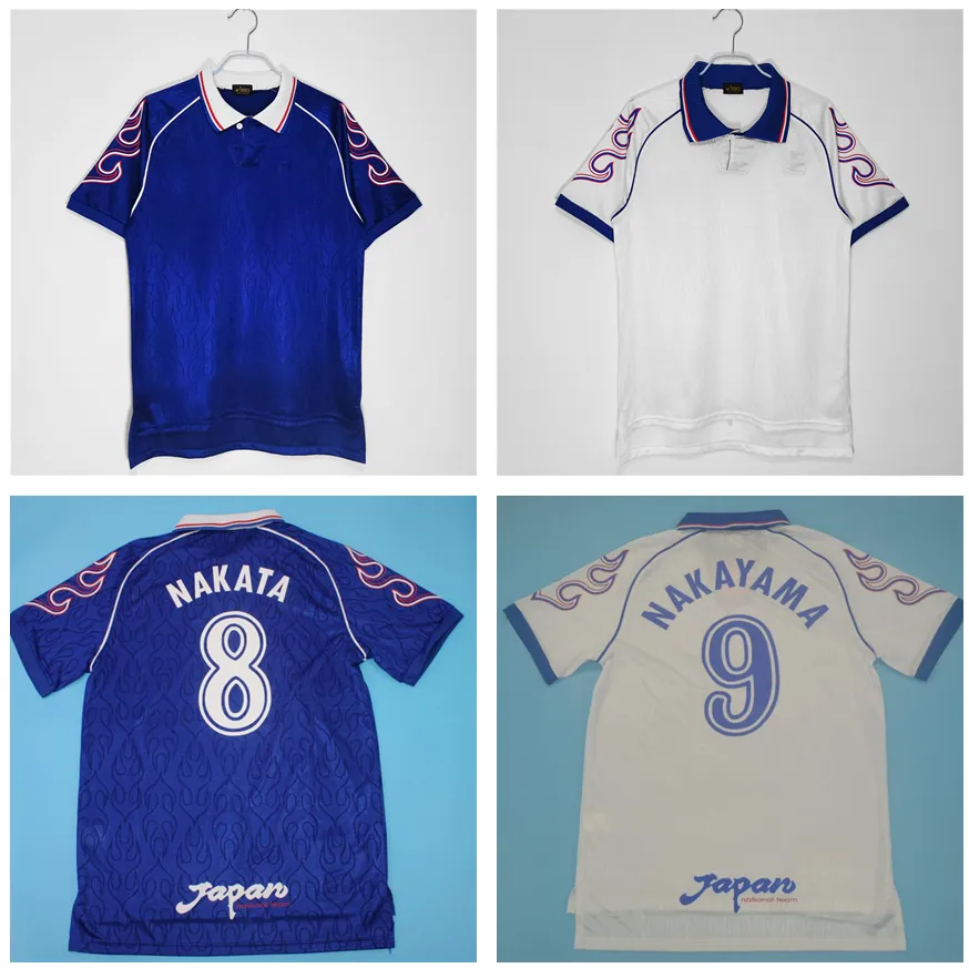ウェア 98s #8 NAKATA japan soccer uniform shirt Retro Japan Football Jersey 1998 Home Nakata/Kazu/Nanami