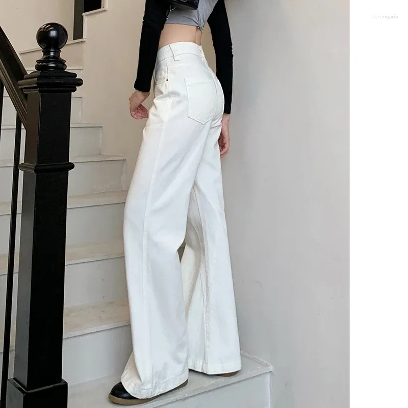 White Boot Cut Denim Pants