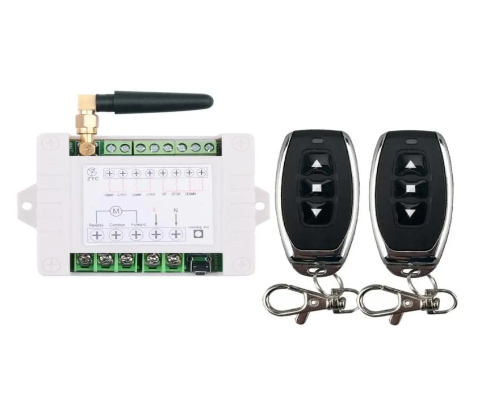 220V 10A 2CH Motor Remote Control Switch for Motor Forwards Reverse Up ...