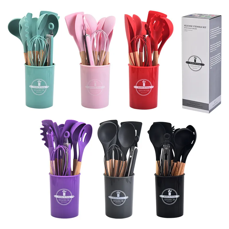 Silicone Kitchen Utensils Set   Non Stick... 