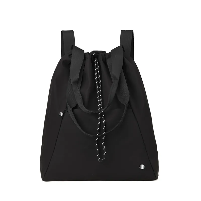 Sac De Sport à Cordon/drawstring Bag - Grand 55L Et Petit 36L, Nylon, Poche Zippée, Pour Gym, Voyage, Yoga