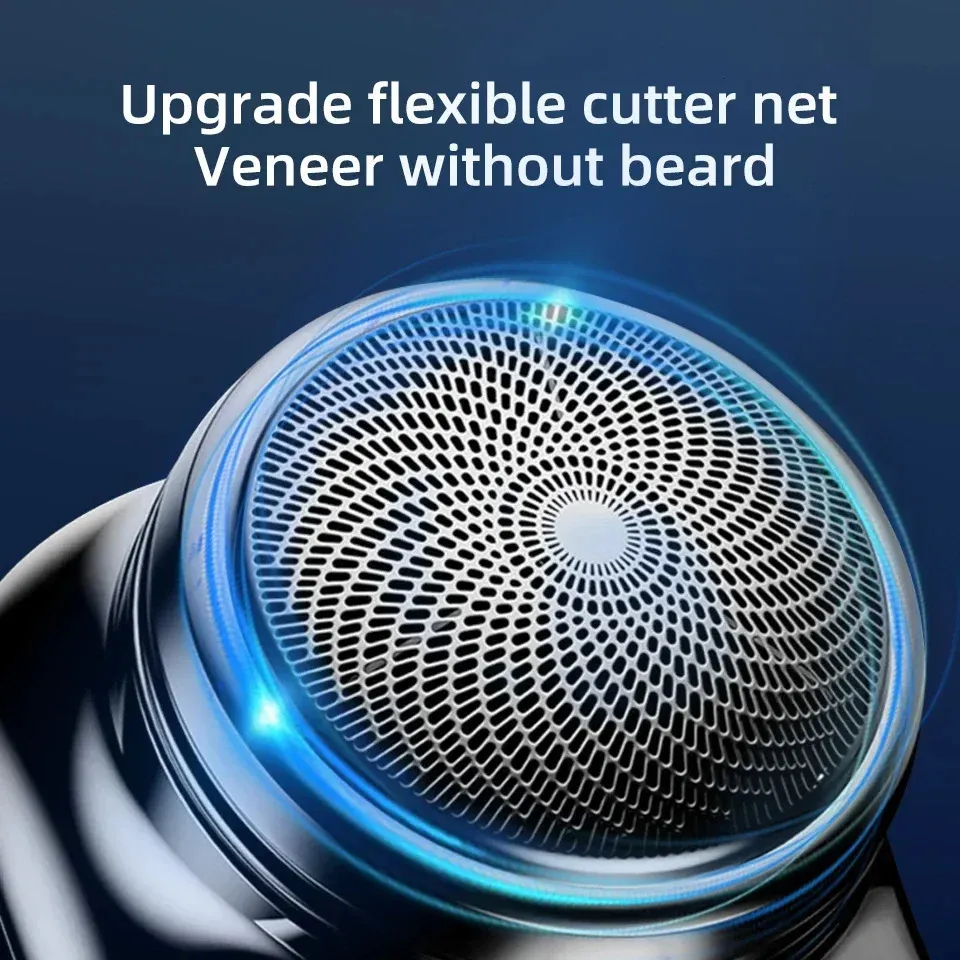 Electric Razor Without Blade Portable Mini Electric Razor: Waterproof Cordless Digital Charging ...