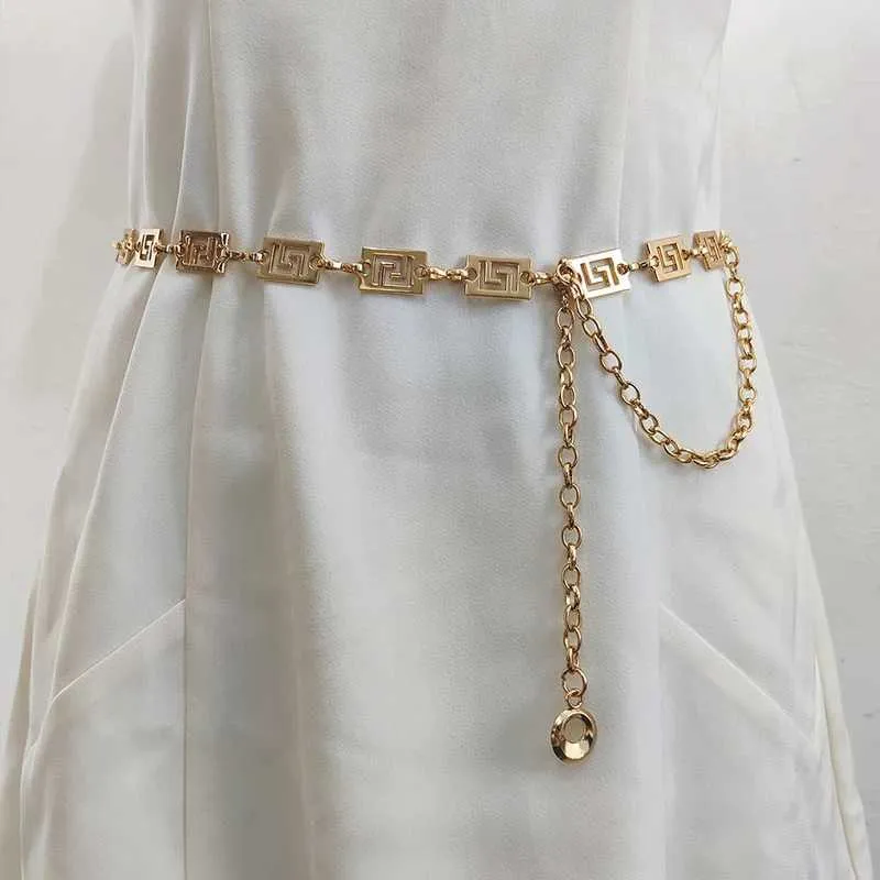 Metal Waist Chain Belt for Men with Digital Buckle Pattern  display picture 1