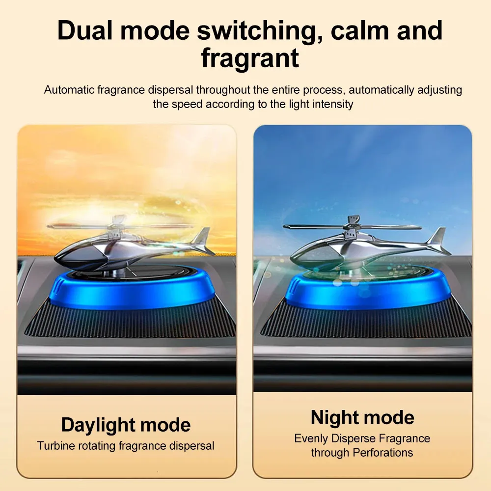 Solar-Powered Rotating Car Diffuser: Alloy, Wood, Aromatherapy, Air ...