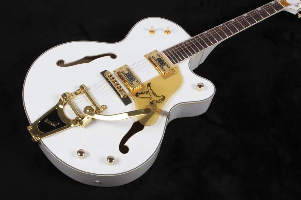 Hot Custom Shop White Falcon Semi Hollow Body Jazz... From Brinkley ...
