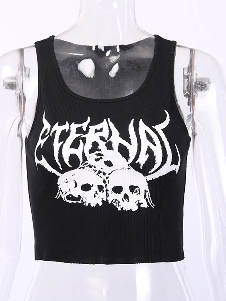 Gothic Emo camisole tops Top for Women - Digital Print Gothic Emo camisole tops Top for Women - Digital Print