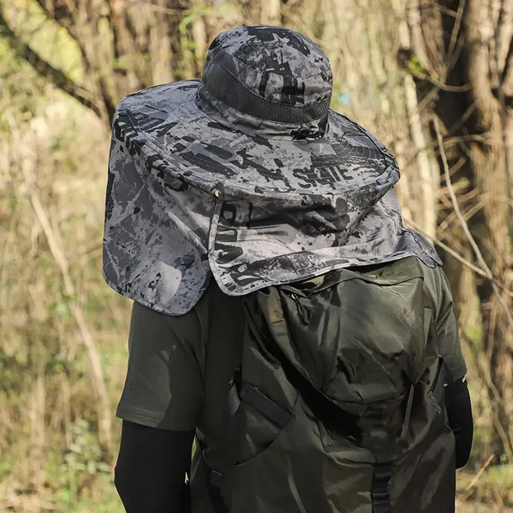 Cappello Da Sole UPF 50+ Pieghevole Con Protezione Collo - Unisex Per Pesca, Golf E Trekking - Foto 12