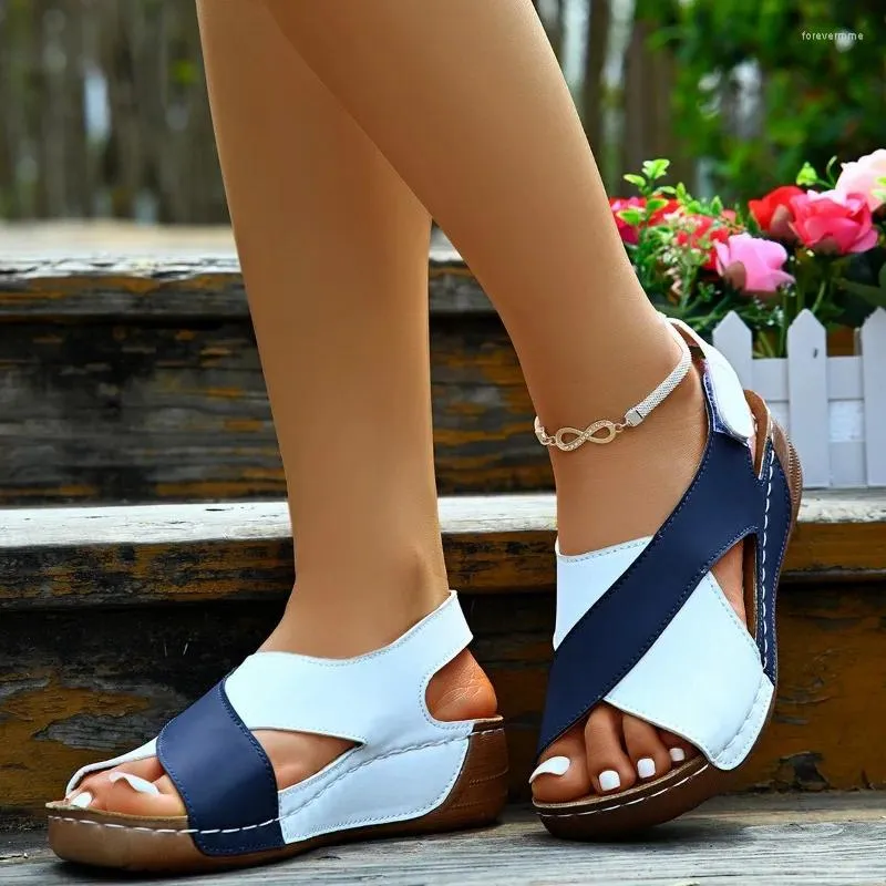 Low wedge dress sandals hot sale