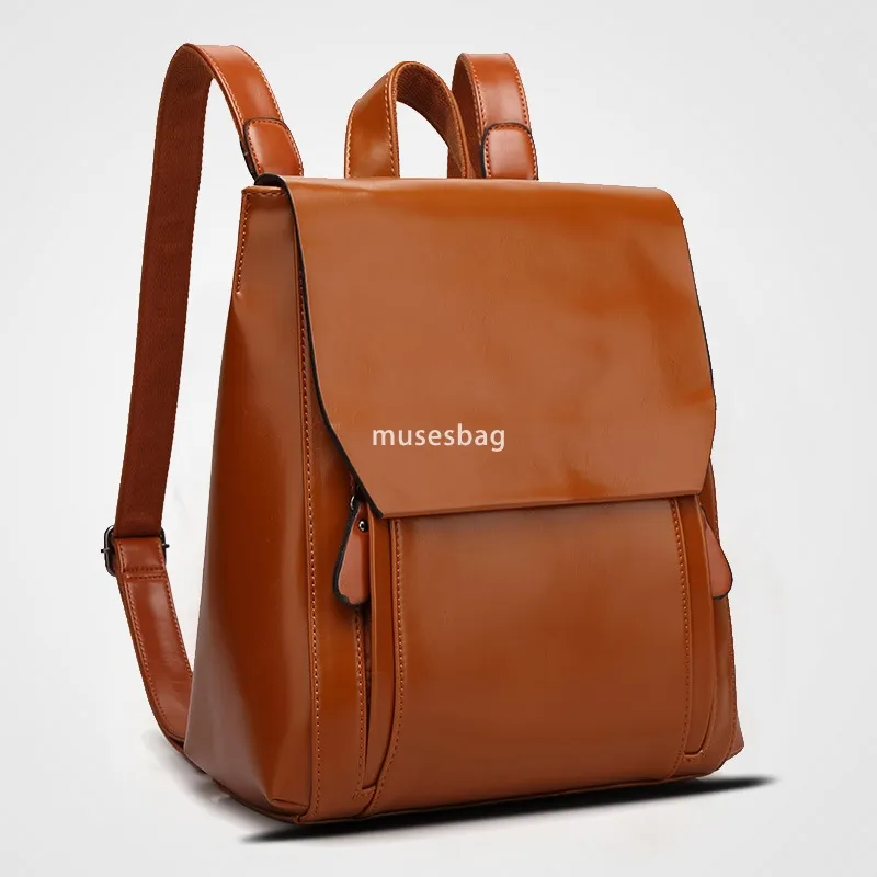 Womens High-End Genuine Leather Multifunctional Backpack  display picture 3