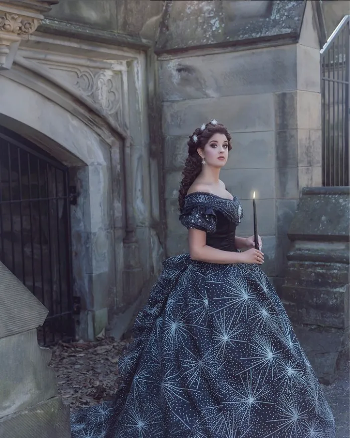 medieval prom dress Gothic Inspired Dresses Vintage European Gothic Gothic Ball Gown With From 3/4 Sleeve Dresses Length Veaul 2026 Medieval Vintage Retro