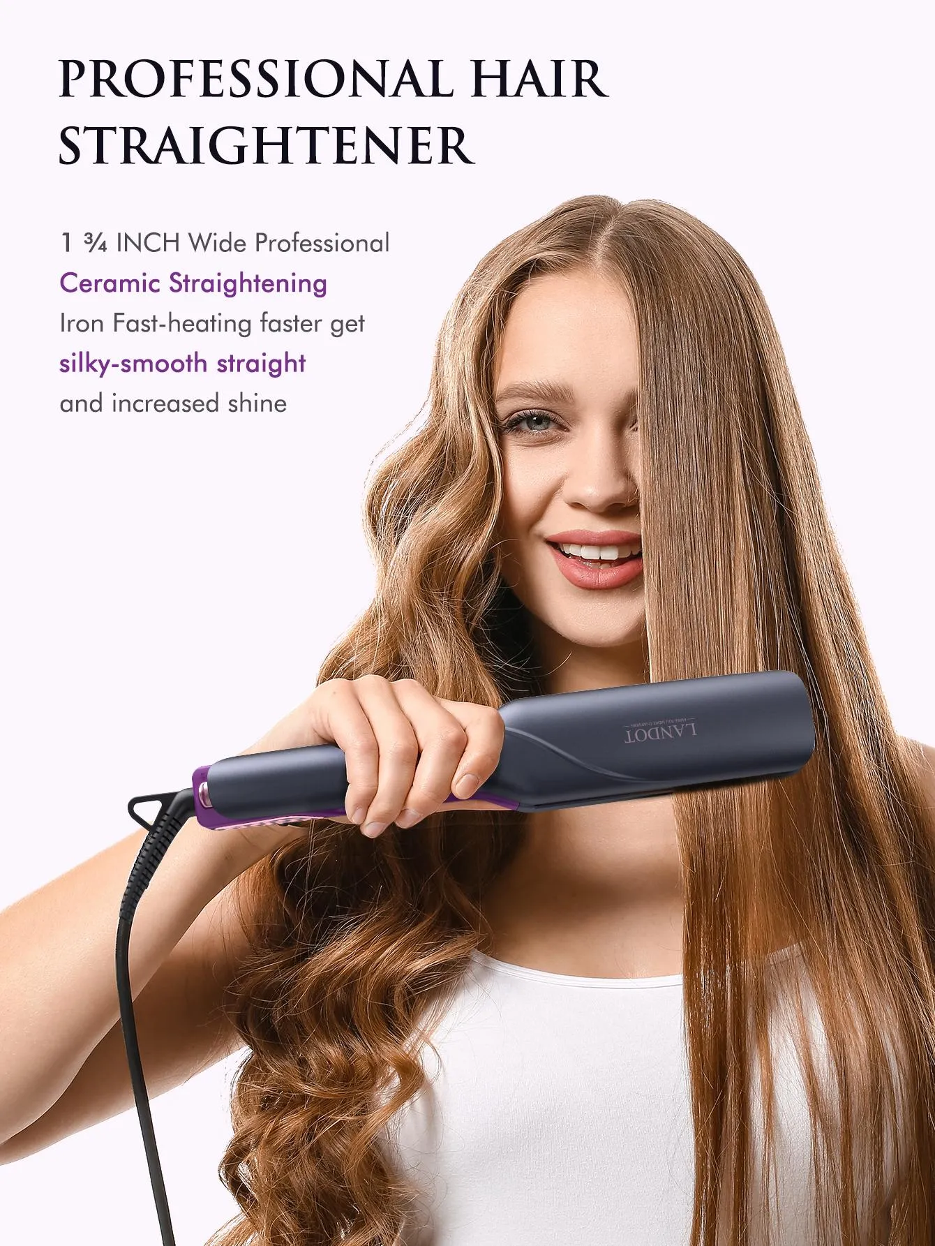 2 in 1 silky hair professional hair straightener discount