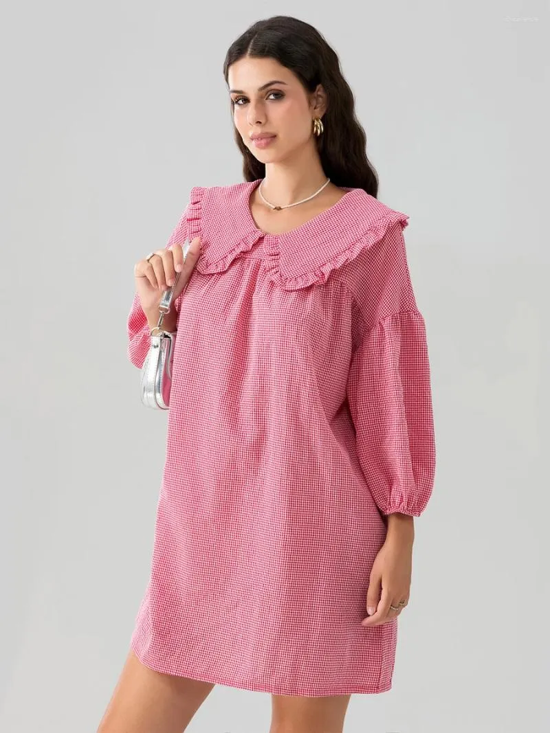 Casual Women's Babydoll Dress Summer Plaid Peter Pan Collar Short Sleeve Knee-Length Polyester from Dhgate Basic & Casual Dresses - price 29.22 Casual Women's Babydoll Dress Summer Plaid Peter Pan Collar Short Sleeve Knee-Length Polyester from Dhgate Basic & Casual Dresses - price 29.22
