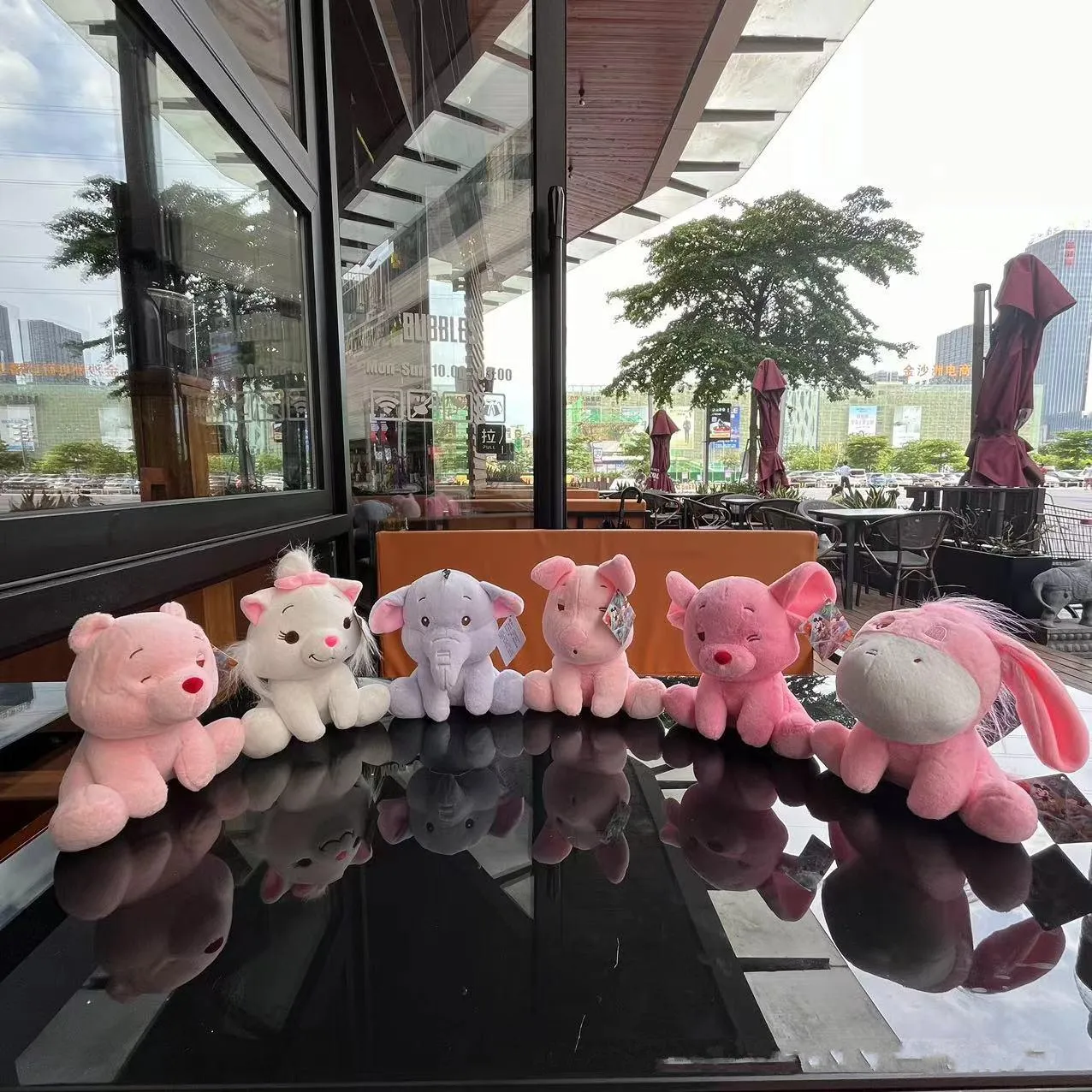 Pink Denkat Wholesale cute pink donkey plush toys indoor decoration birthday gift ...