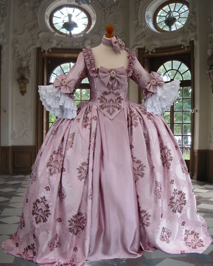Ball Gown Robe Princesse Maxi Toys Medieval Rococo Ball Gown: Pink