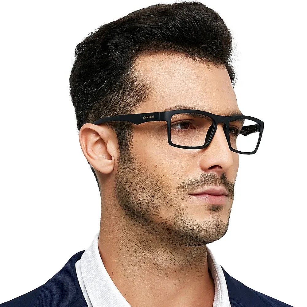 TR90 Pochromic Prescription Eyeglasses: Stylish Blue Light Blocking  Anti-Glare Men's Sun Shade Frames