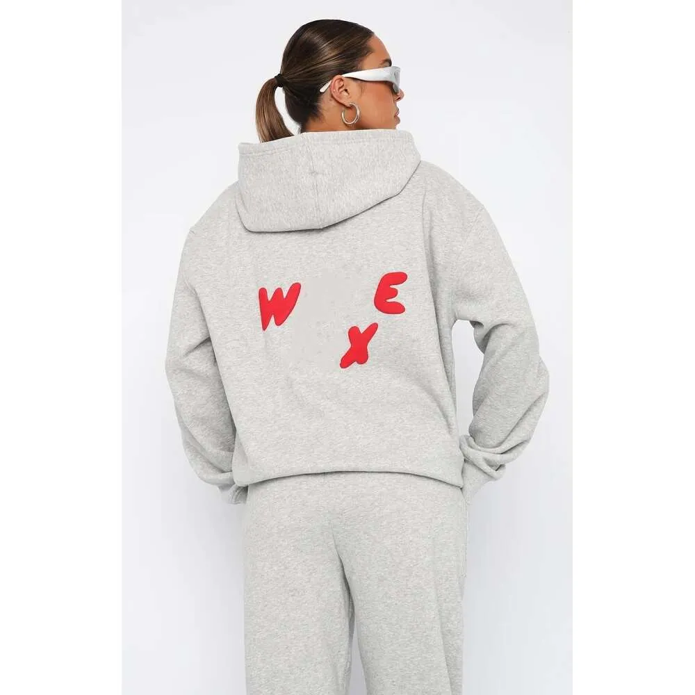 Frauen Tracuits Zwei Stücke Set Designer Neue Herbst Winter Langarm Shorts Hosen Mode Sport Schaum Pullover Mit Kapuze_voghion.com