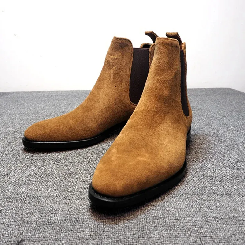 Cizme casual de calitate pentru bărbați, la modă, stil vintage, cu rochie clasică de cowboy, 240703_voghion.com