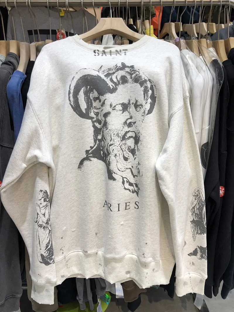 Aries St Michael Sweatshirt Saint Michael Saint Michaels Saint