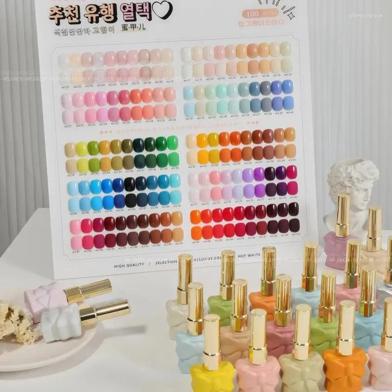 DHgate.com:100 Colors Nail Gel Polish Kit with Bow-Knot