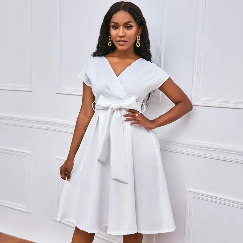 Vintage African Short Sleeve Party Dress With Layered Bow For Womens Summer Casual Wear From Hoodie888 32.67 In Bulk DHgate.Com