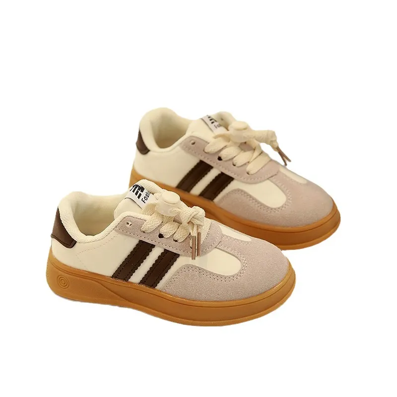 Chaussures De Poupée En Toile à Pois Jaune – Lacets – Pour Poupées De 60 Cm – 1 Paire