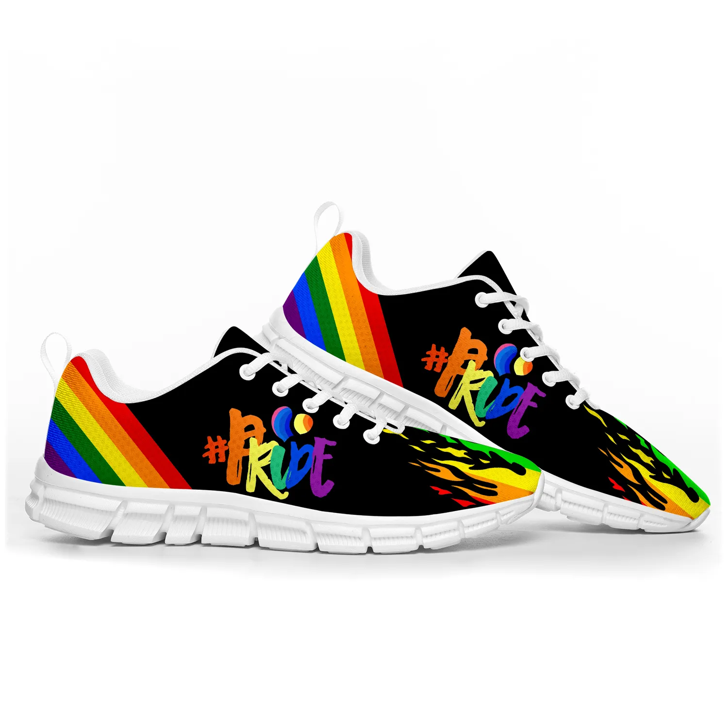 Save Big on Bulk Gay Pride Shoes Gay Pride Love Sports Shoes Mens Womens  Teenager Kids Children Customized Sneakers Casual Tailor Made Shoe High