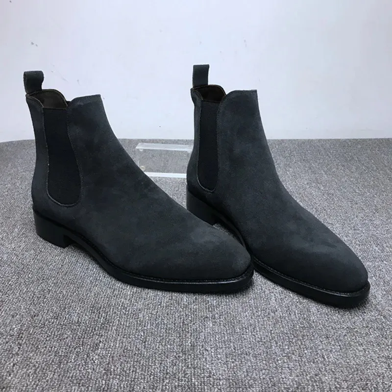 Cizme casual de calitate pentru bărbați, la modă, stil vintage, cu rochie clasică de cowboy, 240703_voghion.com