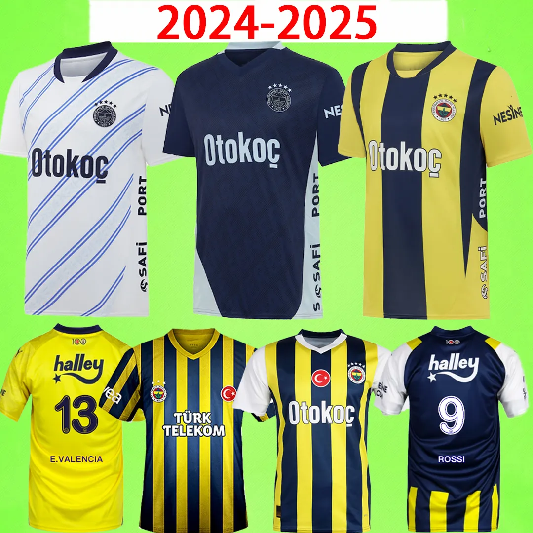 Fenerbahce 2024/2025 Futbol Forması Erkekler Futbol Gömlek Ev Away Üçüncü Polyester Hızlı Kuru