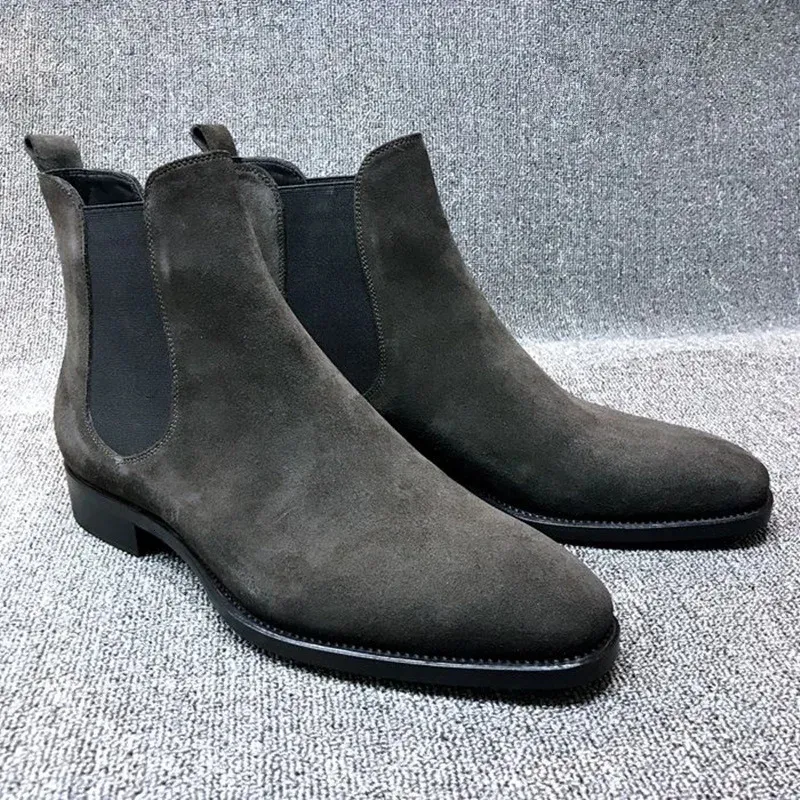 Cizme casual de calitate pentru bărbați, la modă, stil vintage, cu rochie clasică de cowboy, 240703_voghion.com