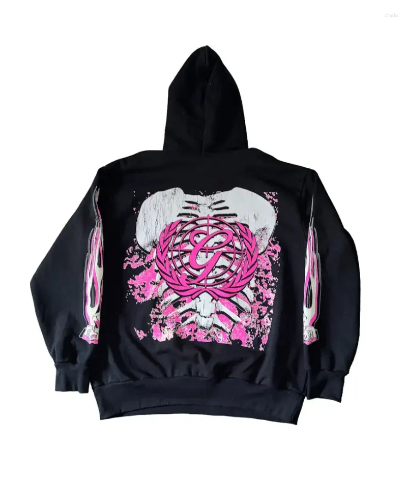 国内で当店のみ PINKSPINK - gothic electric hoodie パーカー DHgate.com:Y2K Oversized Gothic Pink Punk Hoodie, Harajuku