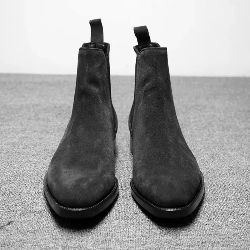 Cizme casual de calitate pentru bărbați, la modă, stil vintage, cu rochie clasică de cowboy, 240703_voghion.com