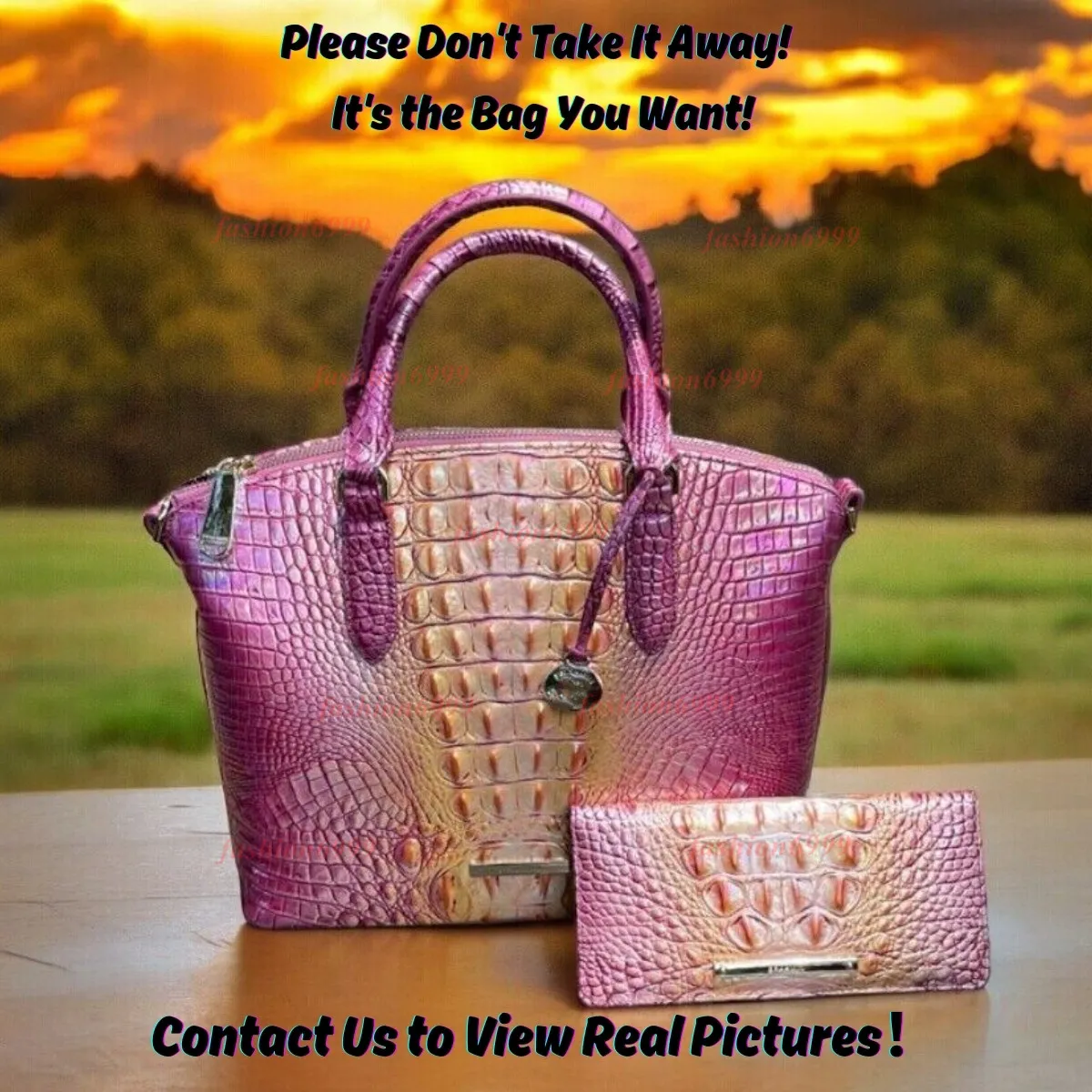 Luxury Ombre Leather Designer Tote Bag for Women Brahmin Duxbury Satchel Melbourne Crossbody Shoulder Purse