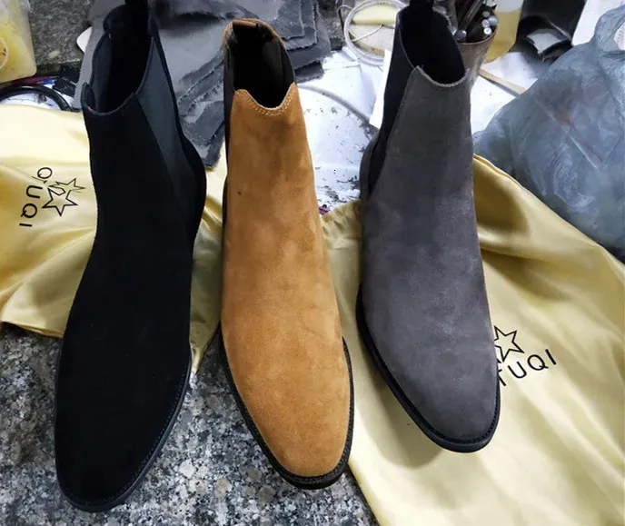 Cizme casual de calitate pentru bărbați, la modă, stil vintage, cu rochie clasică de cowboy, 240703_voghion.com