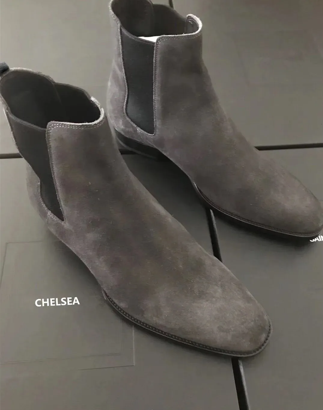 Cizme casual de calitate pentru bărbați, la modă, stil vintage, cu rochie clasică de cowboy, 240703_voghion.com