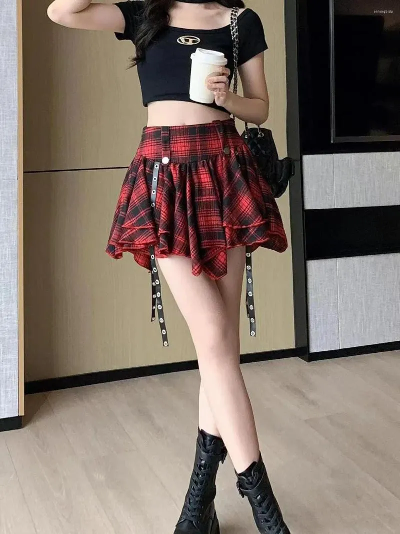 Short Skirt Falda Con Short Kpop Skirt Moda Coreana Juvenil Faldas