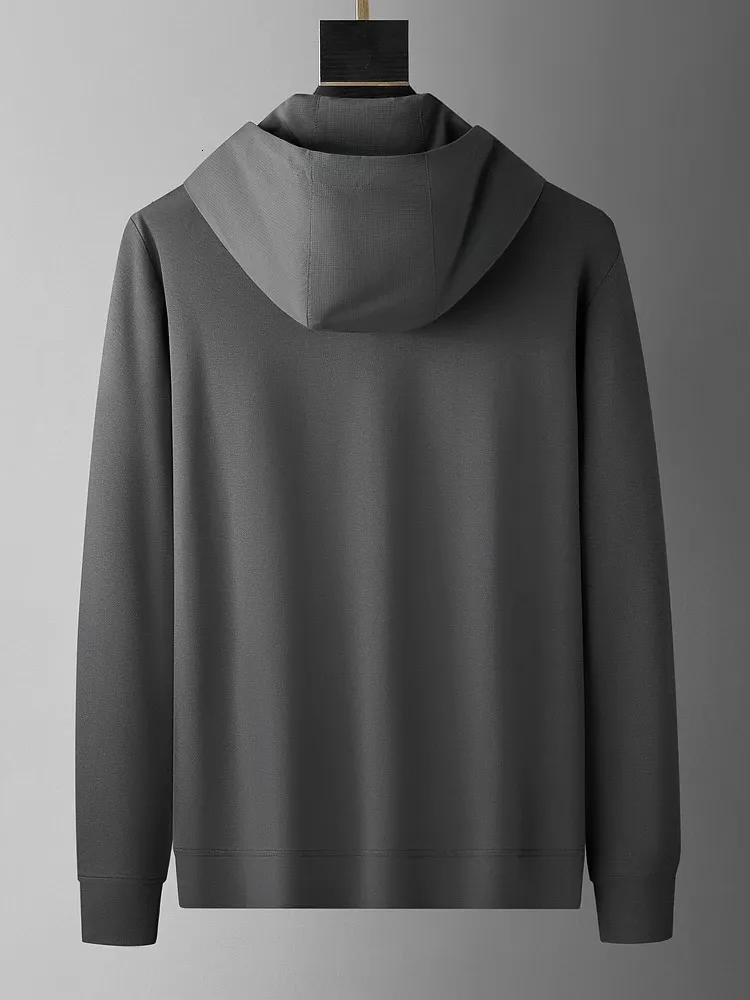 【SATIIIZ】Benso Patch Leather Hood Jumper Our Legacy - Zip Hood Grey Yin Yang Embroidery
