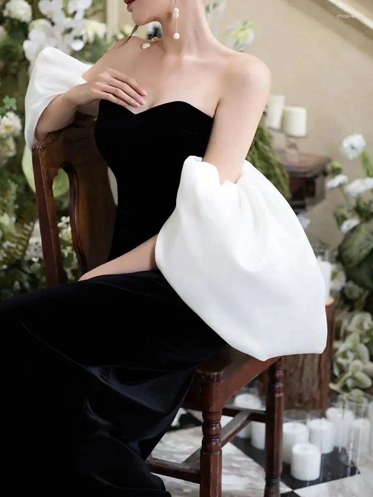 Party Dresses Velvet Black Evening Dress Detachable Cape Shawl Hooded  Collar Ankle-Length Prom Gown from Dhgate Urban Sexy Dresses - price 143.37