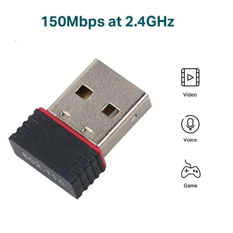Mini USB WiFi Adapter - 150Mbps Wireless Network Card, RTL8188 Chip ...