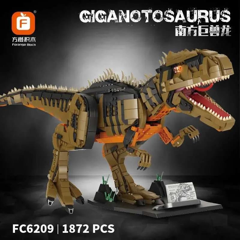 Giganotosaurus Dinosaur World Building Set Jurassic Park MOC