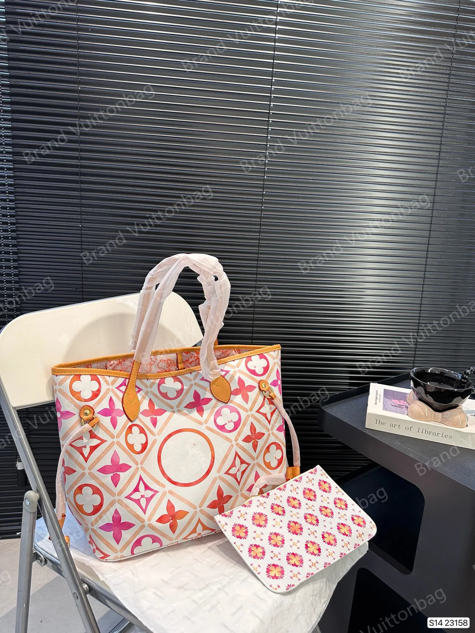 Brand Designer Bag 2 pcs set Shopping Bags Classic Women Handbags Wallet Vintage Leather Lady Tote Bag High Quality Large Capacity With Coin Purse